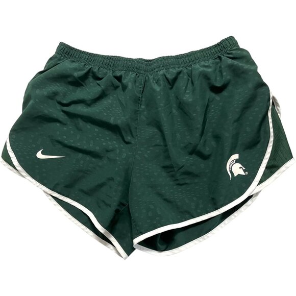 Women's Nike Dri Fit Shorts Spartans Michigan State‎ Size Medium - Picture 1 of 4